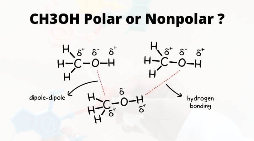 CH3OH Polar Or Nonpolar Methanol Polarity Geometry Of Molecules