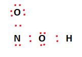 arrangement of atoms and electrons in HNO2