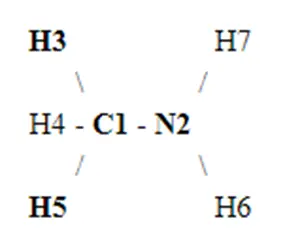 CH3NH2 Bond Angles