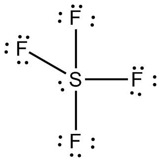 Geometría molecular del SF4, estructura de Lewis, ángulos de enlace y ...