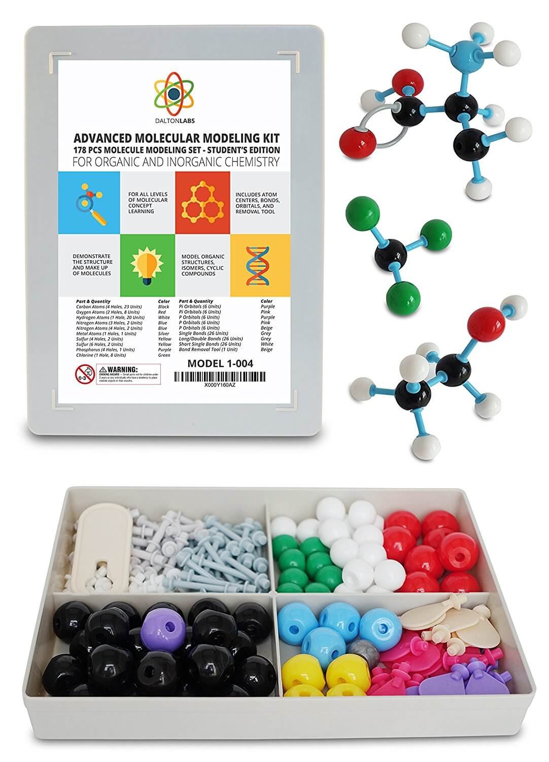 Dalton Labs Molecular Model Kit – Make a Molecular Structure Easily