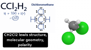 CH2Cl2 lewis structure, molecular geometry, polarity | Dichloromethane