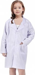 SamTalker White Kid Lab Coat