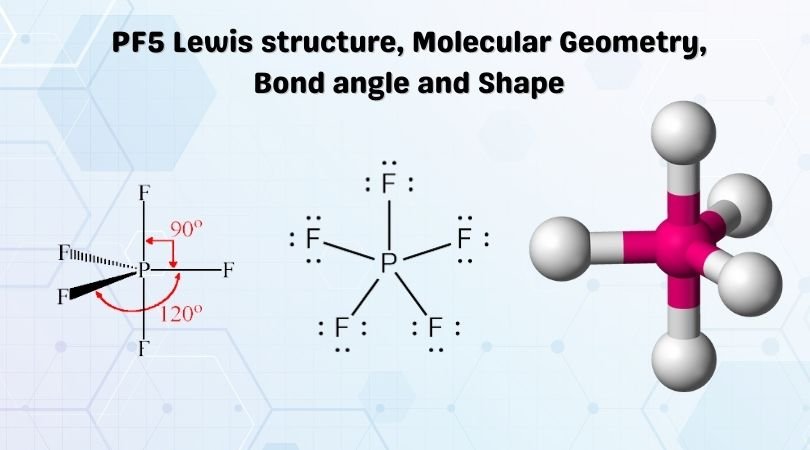 PF5 Lewis structure, Molecular Geometry, Bond angle and Shape
