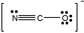NCO- Lewis structure