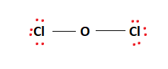 OCl2 arrangement of electrons