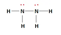 Lewis structure of Hydrazine